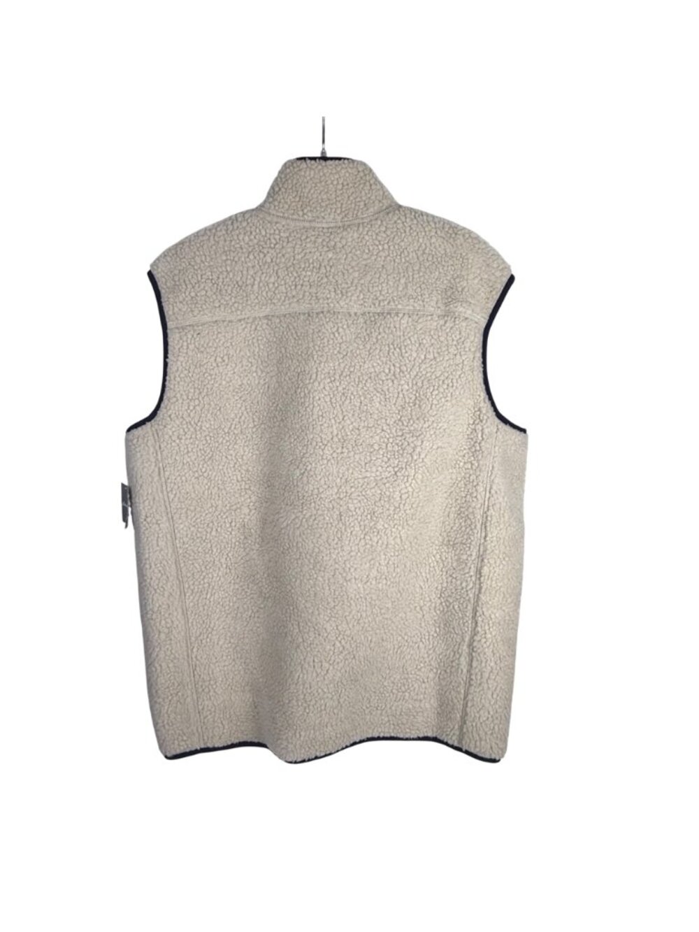 Eddie Bauer Men's Chilali Faux Shearling Fleece Vest Oyster Size L NWT - Picture 4 of 6